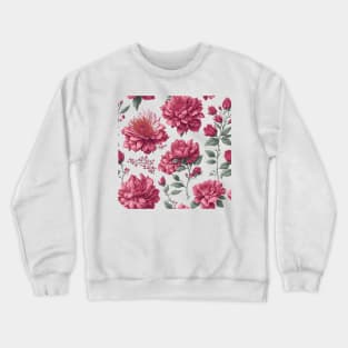 Pink flowers pattern Crewneck Sweatshirt